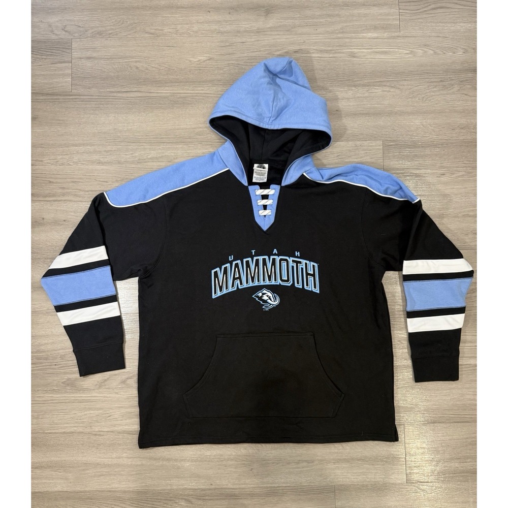 NHL Utah Mammoth Hoodie Men's 2xl Pullover Black Blue